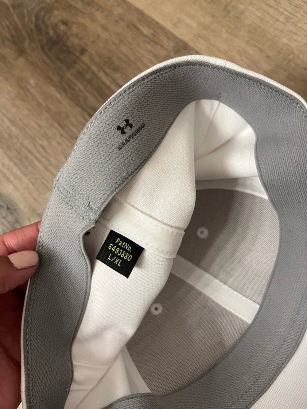 Under Armour Kids Two-Pack Baseball Caps in White and Rust - Picture 6 of 8